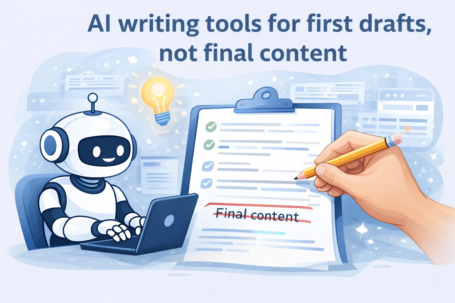 AI writing tools for first drafts