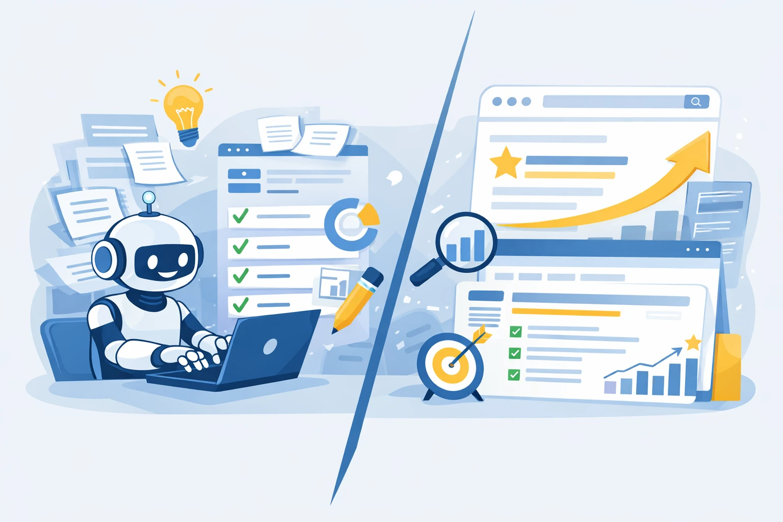 From AI draft to ranking content