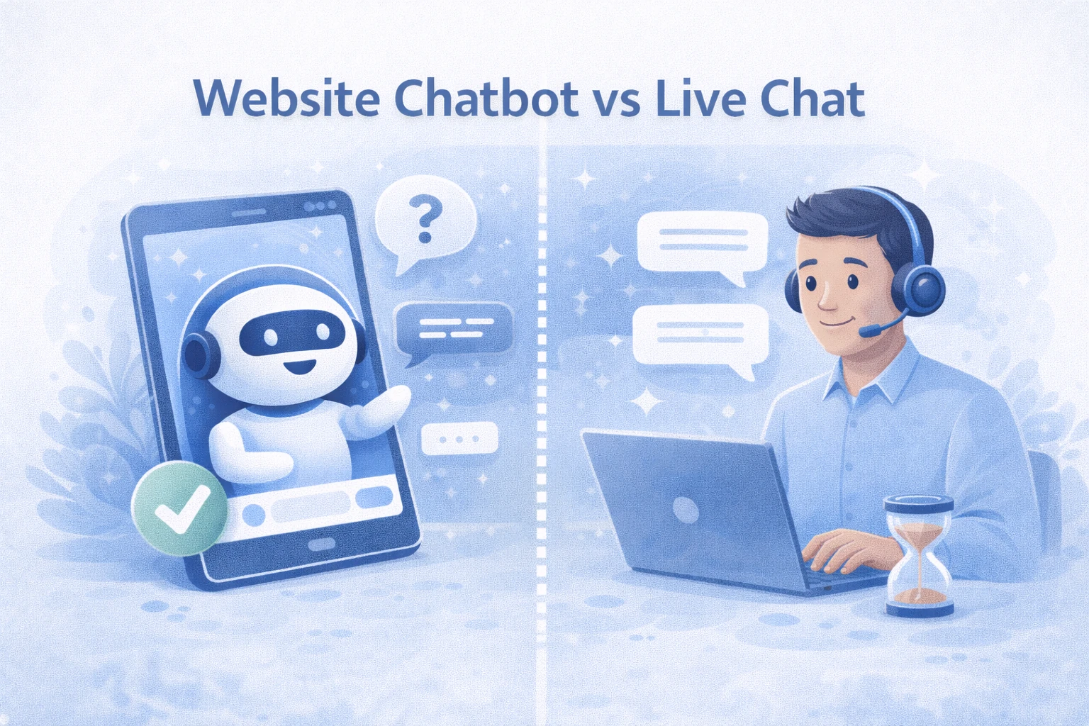 Website Chatbot vs Live Chat