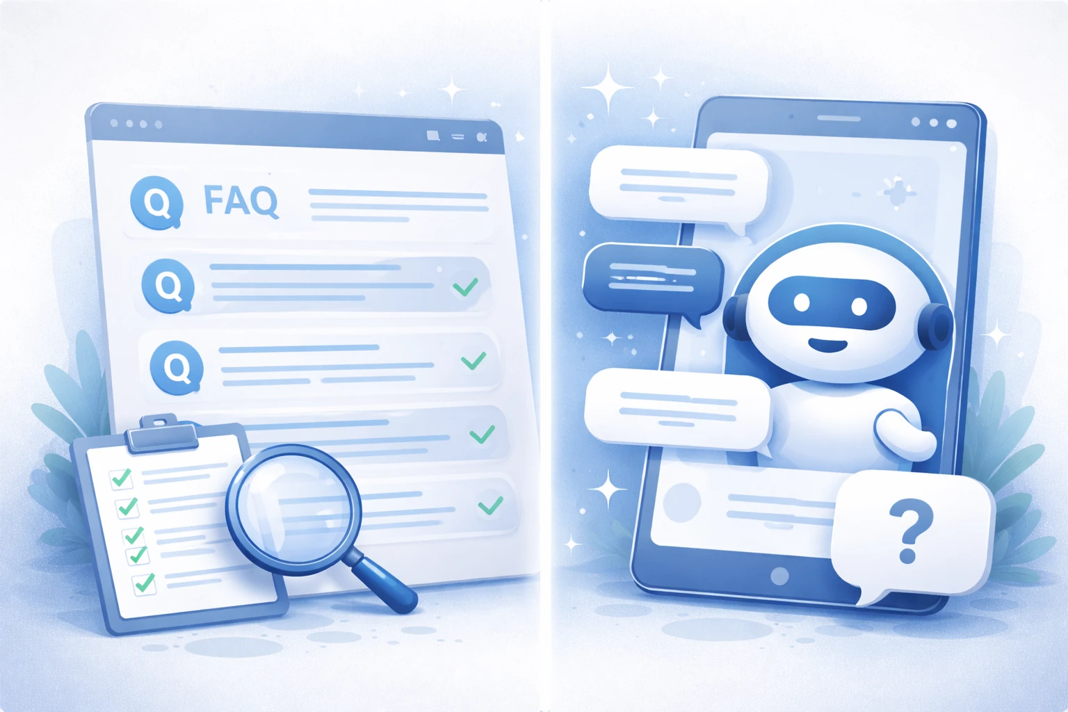 ai chatbot vs faq