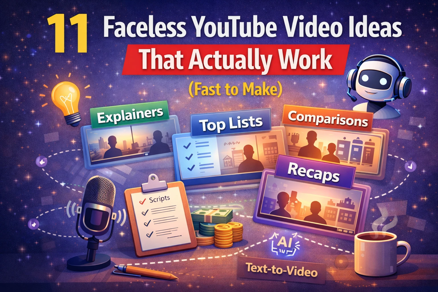 Faceless YouTube Video Ideas