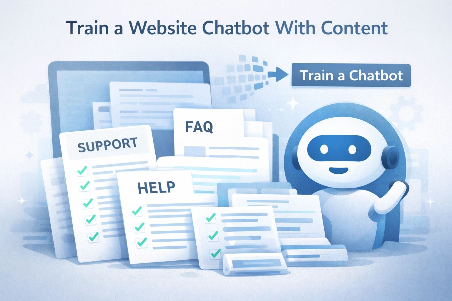 train a website chatbot