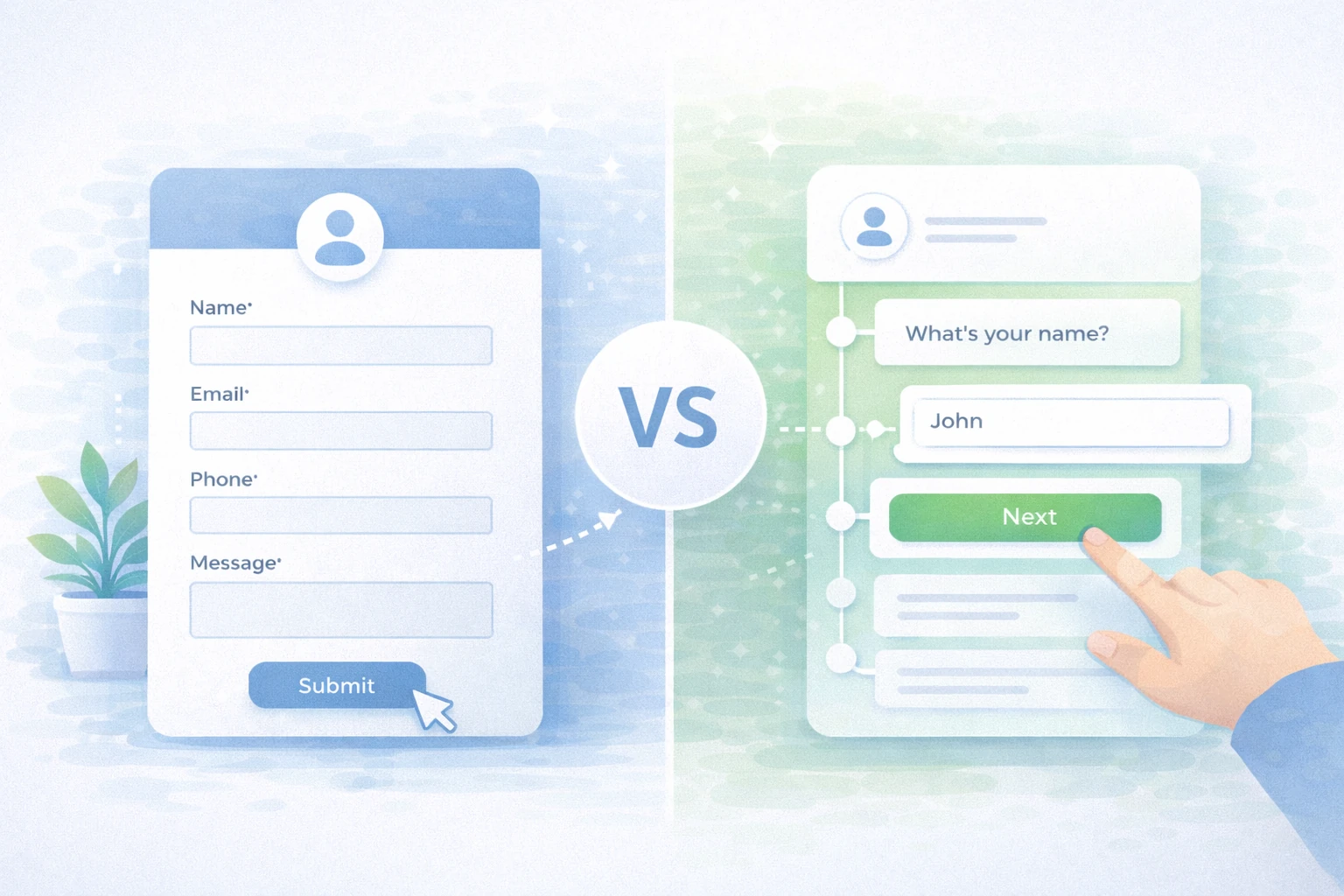 replace forms with a chatbot